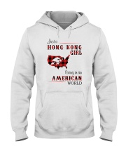 HONG KONG GIRL LIVING IN AMERICAN WORLD Hooded Sweatshirt tile