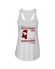 SOUTH CAROLINA GIRL LIVING IN MISSISSIPPI WORLD Ladies Flowy Tank thumbnail