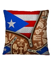 PUERTO RICO TEXTURE FLAG SYMBOLS Square Pillowcase tile