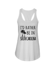 I'd Rather Be In South Carolina Ladies Flowy Tank tile