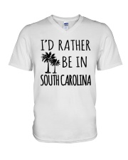 I'd Rather Be In South Carolina V-Neck T-Shirt tile