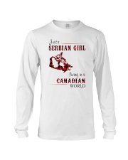 SERBIA GIRL LIVING IN CANADIAN WORLD Long Sleeve Tee tile