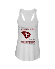 GEORGIA GIRL LIVING IN SOUTH CAROLINA WORLD Ladies Flowy Tank tile