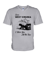 WEST VIRGINIA I MISS YOU ALL THE TIME V-Neck T-Shirt thumbnail