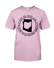 OHIO GIRL LIVING IN ARIZONA WORLD Classic T-Shirt thumbnail