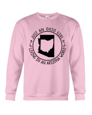 OHIO GIRL LIVING IN ARIZONA WORLD Crewneck Sweatshirt thumbnail