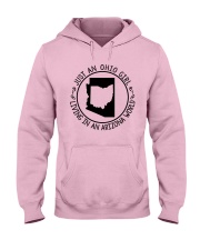OHIO GIRL LIVING IN ARIZONA WORLD Hooded Sweatshirt front