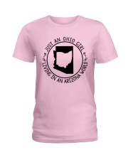OHIO GIRL LIVING IN ARIZONA WORLD Ladies T-Shirt thumbnail