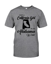 JUST A CALIFORNIA GIRL IN AN ALABAMA WORLD Classic T-Shirt thumbnail