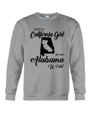 JUST A CALIFORNIA GIRL IN AN ALABAMA WORLD Crewneck Sweatshirt thumbnail