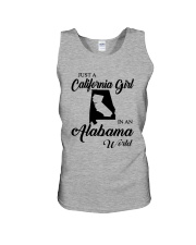 JUST A CALIFORNIA GIRL IN AN ALABAMA WORLD Unisex Tank thumbnail