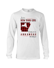 NEW YORK GIRL LIVING IN ARKANSAS WORLD Long Sleeve Tee thumbnail
