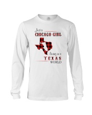 CHICAGO GIRL LIVING IN TEXAS WORLD Long Sleeve Tee thumbnail