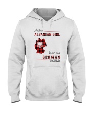 ALBANIAN GIRL LIVING IN GERMAN WORLD Hooded Sweatshirt tile