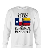 LIVE IN TEXAS BEGAN IN VENEZUELA Crewneck Sweatshirt tile