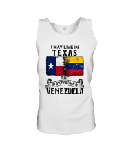 LIVE IN TEXAS BEGAN IN VENEZUELA Unisex Tank tile