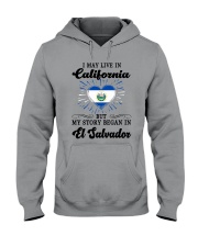 LIVE IN CALIFORNIA BEGAN IN EL SALVADOR HEART Hooded Sweatshirt thumbnail