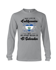 LIVE IN CALIFORNIA BEGAN IN EL SALVADOR HEART Long Sleeve Tee thumbnail