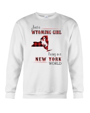 WYOMING GIRL LIVING IN NEW YORK WORLD Crewneck Sweatshirt thumbnail