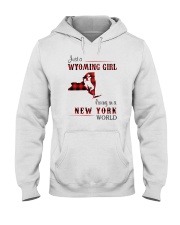 WYOMING GIRL LIVING IN NEW YORK WORLD Hooded Sweatshirt thumbnail