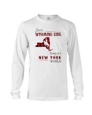 WYOMING GIRL LIVING IN NEW YORK WORLD Long Sleeve Tee thumbnail