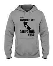 JUST A NEW JERSEY GUY IN A CALIFORNIA WORLD Hooded Sweatshirt thumbnail
