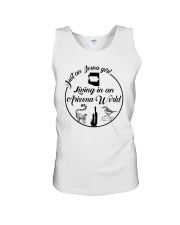 JUST AN IOWA GIRL LIVING IN AN ARIZONA WORLD Unisex Tank thumbnail