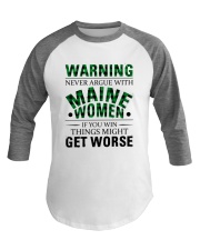 Never Argue With Maine Women Baseball Tee tile
