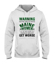 Never Argue With Maine Women Hooded Sweatshirt tile