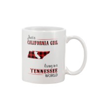 CALIFORNIA GIRL LIVING IN TENNESSEE WORLD Mug tile