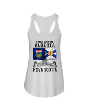 LIVE IN ALBERTA BEGAN IN NOVA SCOTIA Ladies Flowy Tank tile