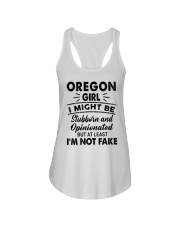 Oregon Girl At Least I'm Not Fake Ladies Flowy Tank tile
