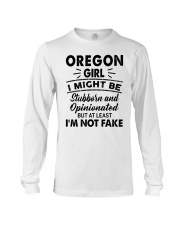 Oregon Girl At Least I'm Not Fake Long Sleeve Tee tile