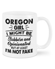 Oregon Girl At Least I'm Not Fake Mugs tile