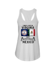 LIVE IN VIRGINIA BEGAN IN MEXICO Ladies Flowy Tank tile