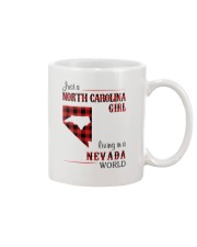 NORTH CAROLINA GIRL LIVING IN NEVADA WORLD Mug tile