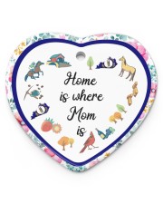 Kentucky Home Is Where Mom Is Heart ornament - single (porcelain) front