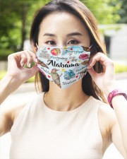 Alabama Symbol City 2 Layer Face Mask - Single aos-face-mask-2-layers-lifestyle-front-10