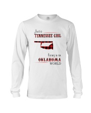 TENNESSEE GIRL LIVING IN OKLAHOMA WORLD Long Sleeve Tee thumbnail
