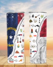 North Carolina Flag And Symbols 20oz Glitter Tumbler aos-glitter-tumbler-straight-shape-20oz-lifestyle-front-04a