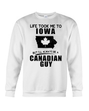 CANADIAN GUY LIFE TOOK TO IOWA Crewneck Sweatshirt thumbnail