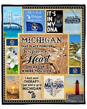 MICHIGAN IT'S IN MY DNA Fleece Blanket - 50" x 60" thumbnail