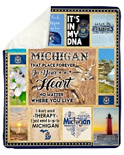 MICHIGAN IT'S IN MY DNA Sherpa Fleece Blanket - 50" x 60" thumbnail
