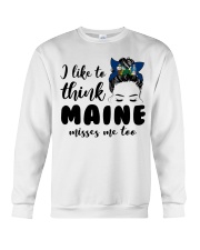 Maine Misses Me Too Crewneck Sweatshirt tile
