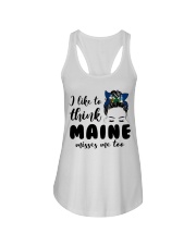 Maine Misses Me Too Ladies Flowy Tank tile