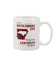 NORTH CAROLINA GIRL LIVING IN ARKANSAS WORLD Mug tile