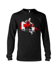 Canada Map Flag Long Sleeve Tee tile