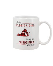 FLORIDA GIRL LIVING IN VIRGINIA WORLD Mug tile