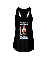 Chicken My Level Of Sarcasm Ladies Flowy Tank tile