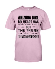Arizona Girl My Heart Has No Room Classic T-Shirt front